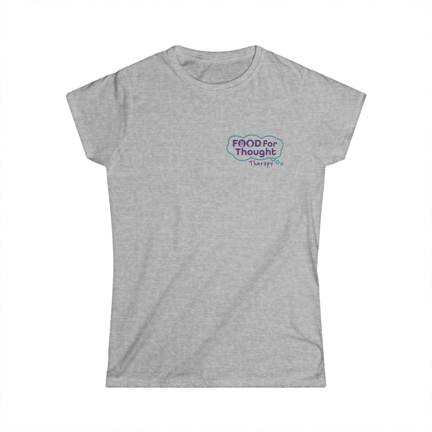 Food for Thought Therapy Small Logo Softstyle Tee