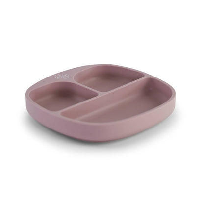 Silicone Kids Suction Plate with Dividing Sections Lilac