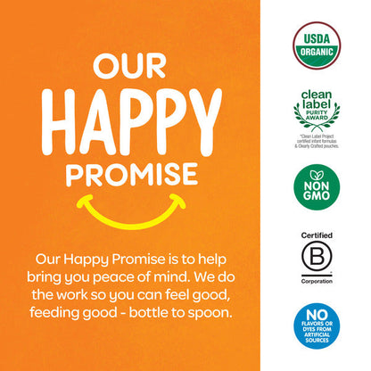 Happy Baby Organics Organic Yogis Freeze-Dried Yogurt & Fruit Snacks Banana & Mango