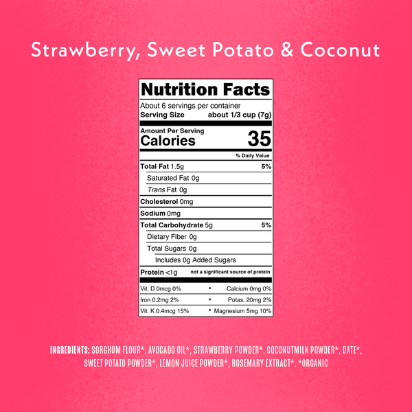 Once Upon a Farm Organic Baby Puffs Strawberry, Sweet Potato & Coconut