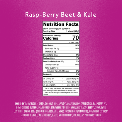 Once Upon a Farm Organic Smart Wheels Toddler Bar, RaspBerry Kale