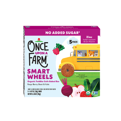 Once Upon a Farm Organic Smart Wheels Toddler Bar, RaspBerry Kale
